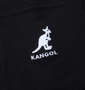 KANGOL 胸ポケット付ロゴプリント半袖Tシャツ ブラック: 刺繍