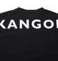 KANGOL 胸ポケット付ロゴプリント半袖Tシャツ ブラック: バックプリント