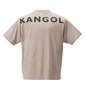 KANGOL 胸ポケット付ロゴプリント半袖Tシャツ ベージュ: バックスタイル