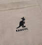 KANGOL 胸ポケット付ロゴプリント半袖Tシャツ ベージュ: 刺繍