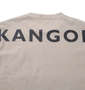 KANGOL 胸ポケット付ロゴプリント半袖Tシャツ ベージュ: バックプリント