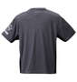 LOTTO DRYメッシュ杢半袖Tシャツ ブラック: バックスタイル