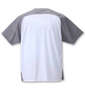 LOTTO DRYメッシュ杢半袖Tシャツ グレー: バックスタイル