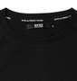 SY32 by SWEET YEARS ペイズリーボックスロゴ半袖Tシャツ ブラック: 襟の消臭テープ