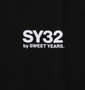 SY32 by SWEET YEARS NEWロゴバックプリント半袖Tシャツ ブラック: 胸プリント