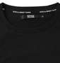 SY32 by SWEET YEARS NEWロゴバックプリント半袖Tシャツ ブラック: 襟の消臭テープ