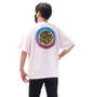 RIP CURL ROCK SOLID半袖Tシャツ ホワイト: モデル着用バックスタイル