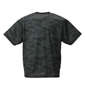 Phiten DRYメッシュ半袖Tシャツ ブラック: バックスタイル
