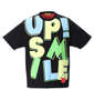 UP!SMILE ビッグロゴ半袖Tシャツ ブラック: