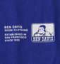 BEN DAVIS 天竺長袖Tシャツ ブルー: フロントプリント