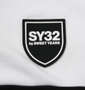 SY32 by SWEET YEARS エクスチェンジフルジップパーカー ホワイト: ラバーワッペン(胸)