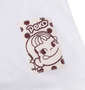 PeKo&PoKo ビッグプリント半袖Tシャツ ホワイト: 裾ピスネーム