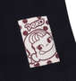 PeKo&PoKo ビッグプリント半袖Tシャツ ネイビー: 裾ピスネーム