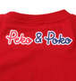 PeKo&PoKo プリント半袖Tシャツ レッド: バックプリント