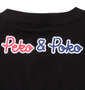 PeKo&PoKo プリント半袖Tシャツ ブラック: バックプリント