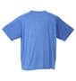 Phiten DRY杢×メッシュ半袖Tシャツ ブルー: バックスタイル