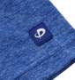 Phiten DRY杢×メッシュ半袖Tシャツ ブルー: 袖のラバーワッペン