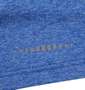 Phiten DRY杢×メッシュ半袖Tシャツ ブルー: バック裾の再帰反射プリント