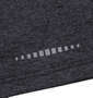 Phiten DRY杢×メッシュ半袖Tシャツ ブラック: バック裾の再帰反射プリント