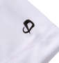 Phiten RAKUシャツSPORTSドライメッシュ半袖Tシャツ ホワイト×ブラック: 左袖刺繍