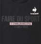 LE COQ SPORTIF サンスクリーン半袖Tシャツ ブラック: フロントプリント