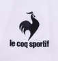 LE COQ SPORTIF エコペットハーフジップ半袖シャツ ホワイト: 刺繍