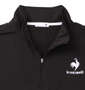 LE COQ SPORTIF エコペットハーフジップ半袖シャツ ブラック: