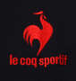 LE COQ SPORTIF エコペットハーフジップ半袖シャツ ネイビー: 刺繍
