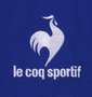 LE COQ SPORTIF エコペットハーフジップ半袖シャツ セーヌブルー: 刺繍