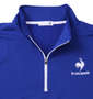 LE COQ SPORTIF エコペットハーフジップ半袖シャツ セーヌブルー: