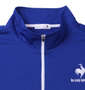 LE COQ SPORTIF エコペットハーフジップ半袖シャツ セーヌブルー: