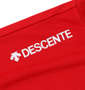 DESCENTE サンスクリーンヘザー半袖Tシャツ レッド杢: 肩プリント