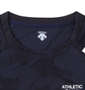 DESCENTE ジャガードグラフィック半袖Tシャツ ネイビー: