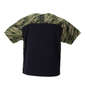 adidas カモフラ柄半袖Tシャツ カーキカモ×ブラック: バックスタイル