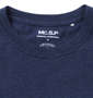 Mc.S.P オーガニックコットンクルーネック長袖Tシャツ ネイビー杢: