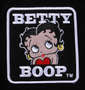 BETTY BOOP 7Gジャガードフルジップパーカーセーター ブラック: ワッペン拡大
