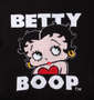 BETTY BOOP 7Gジャガードフルジップパーカーセーター ブラック: