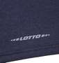 LOTTO 杢DRYメッシュ半袖Tシャツ ネイビー: バック裾再帰反射プリント