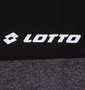 LOTTO 杢DRYメッシュ半袖Tシャツ ブラック: 胸プリント