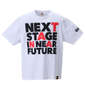新日本プロレス 棚橋弘至「NEXT STAGE IN NEAR FUTURE」半袖Tシャツ ホワイト: