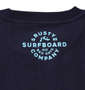 RUSTY プリントTシャツ ネイビー: バックプリント