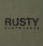 RUSTY プリント半袖Tシャツ カーキ: フロントプリント
