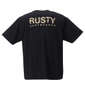 RUSTY プリント半袖Tシャツ ブラック: バックスタイル