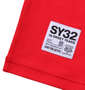 SY32 by SWEET YEARS エクスチェンジカルチョ半袖Tシャツ グリーン: バック裾ピスネーム