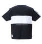 SY32 by SWEET YEARS エクスチェンジカルチョ半袖Tシャツ ブラック: バックスタイル