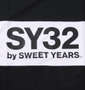 SY32 by SWEET YEARS エクスチェンジカルチョ半袖Tシャツ ブラック: プリント