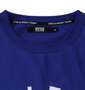 SY32 by SWEET YEARS カレッジロゴ半袖Tシャツ ブルー: 襟の消臭テープ