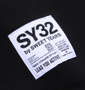 SY32 by SWEET YEARS フルジップパーカー ブラック: 袖のアップリケ