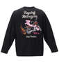 PINK PANTHER×FLAGSTAFF ピンクパンサー長袖Tシャツ ブラック: バックスタイル