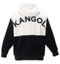 KANGOL シルキーフリースジャケット オフホワイト×ブラック: バックスタイル